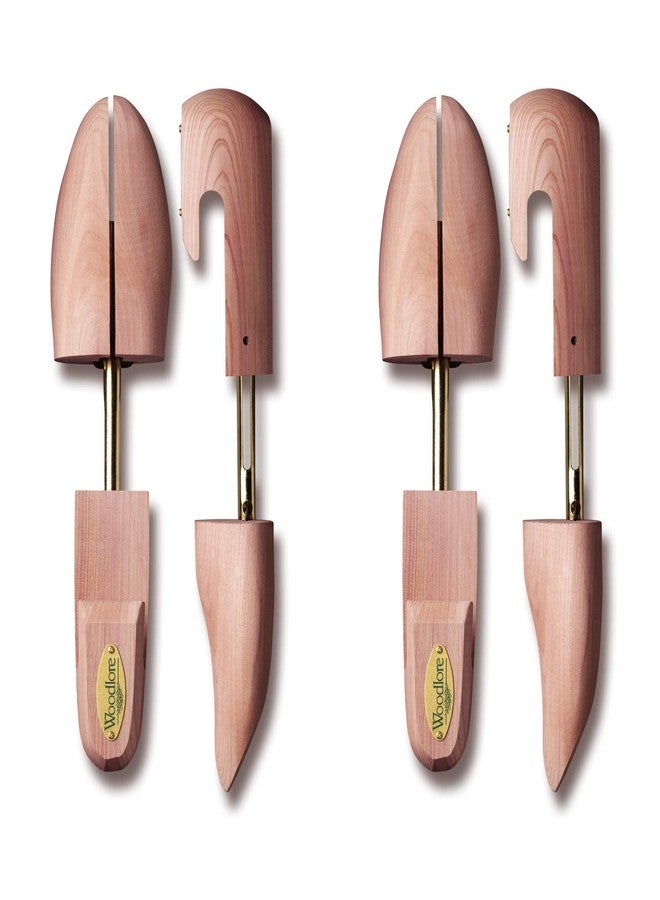 Woodlore Women’s Cedar Wood Shoe Trees (2 Pairs) Adjustable, Aromatic, USA Made (Medium Fits Sizes 8-9.5) - Image 1